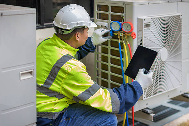 Professional Air Conditioning Repair technician working in Frenchtown, NJ